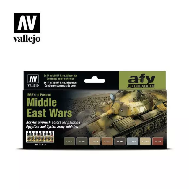 Av Vallejo Model Air Set - Middle East Wars (1967-present) 71619