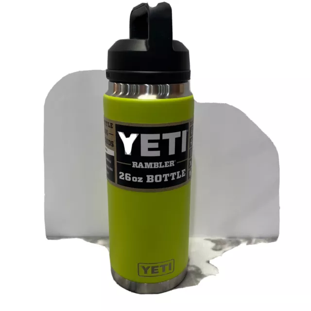 Yeti Rambler 26oz Water Bottle Chartreuse Chug Cap LIMITED EDITION -  mundoestudiante