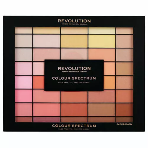 Revolution Colour Spectrum Face Palette 40 Makeup Shades Of Pressed Face Pigment