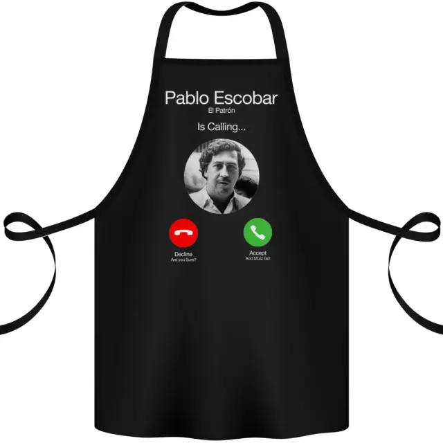 Pablo Escobar El Patrono È Chiamata Cotone Grembiule 100% Organico