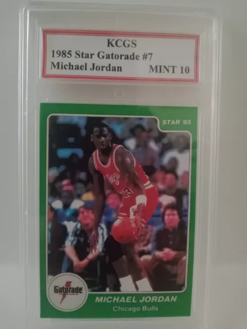 1985 STAR GATORADE #7 Michael Jordan Mint 10 Kcgs Rookie Reprint $125. ...