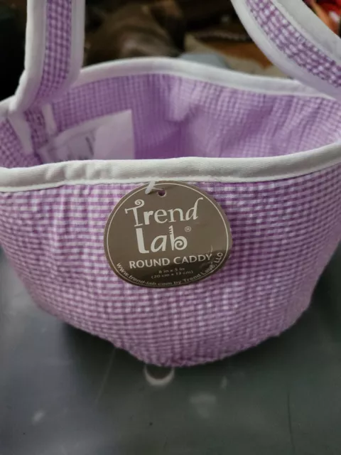 Baby Diaper Round Caddy Organizer  for Changing Table -  Portable Woven...