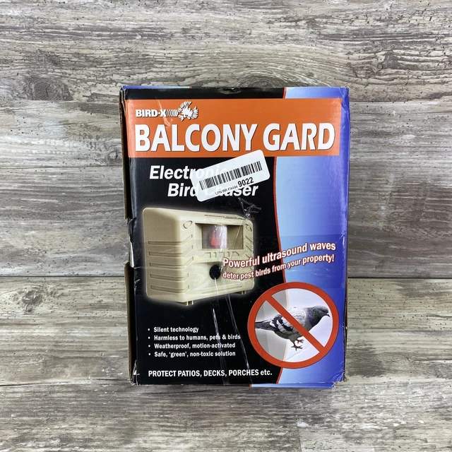 BIRDX BALCONY GARD Ultrasonic Bird Repeller Guard Pest Control Home