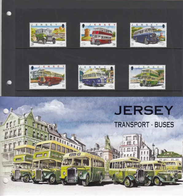 (50707) GB Jersey Presentation Pack Transport Buses 1998