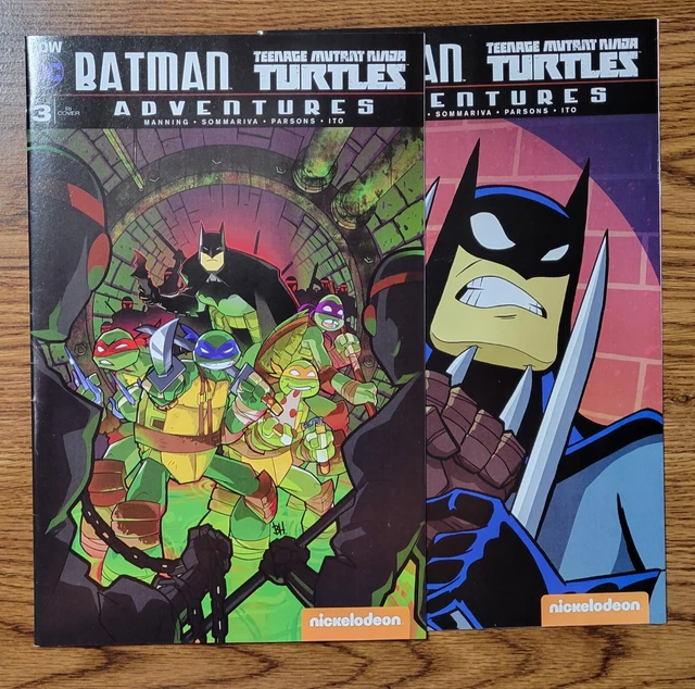 Batman/Teenage Mutant Ninja Turtles Adventures #3 and #4 Variant Covers
