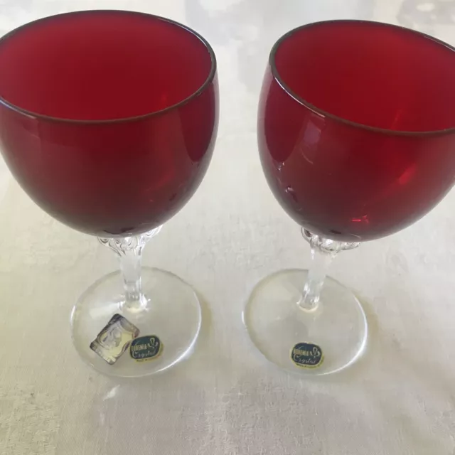 https://www.picclickimg.com/OeoAAOSwaqxk0aCg/Vintage-2-Ruby-Red-Bohemia-Crystal-Wine-Glasses.webp