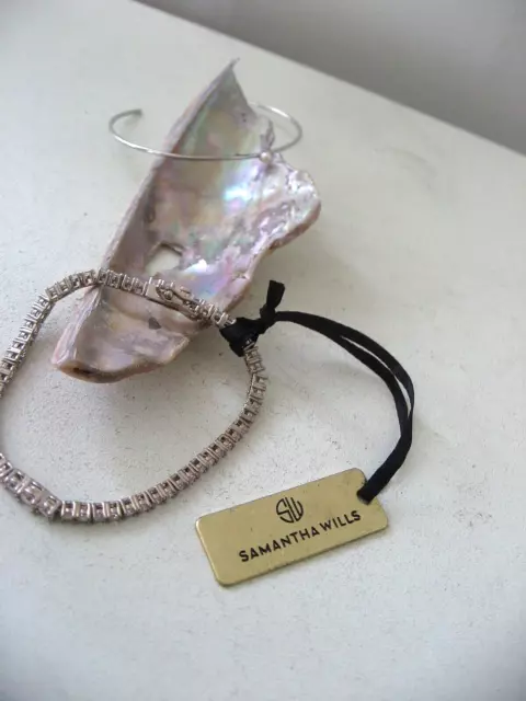 Samantha Wills Bracelet Crystal Tennis Summer Afterglow NWT + Bonus Pearl Cuff 3