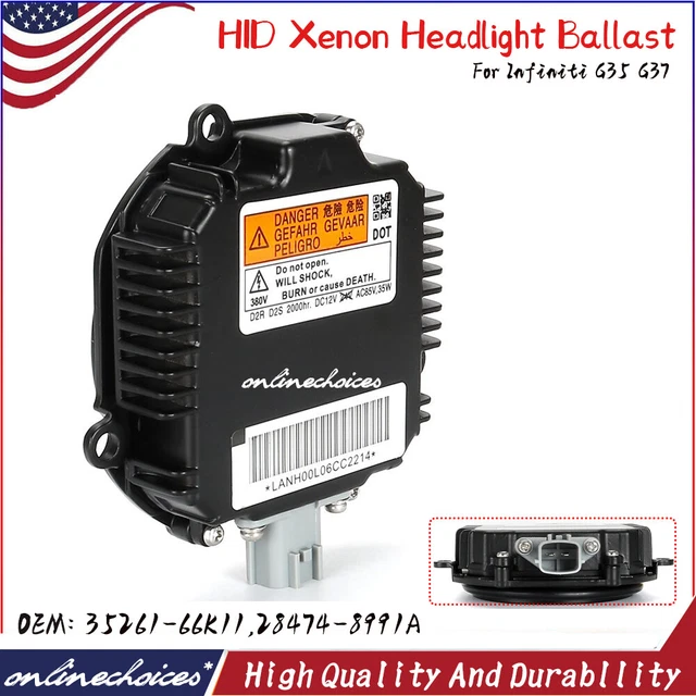 HID Xenon Headlight Ballast Sedan Coupe For Infiniti G35 G37 EX35 35261-66K11