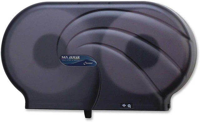 - SJMR4090TBK R4090TBK Twin 9" JBT Toilet Tissue Dispenser, Black Pearl