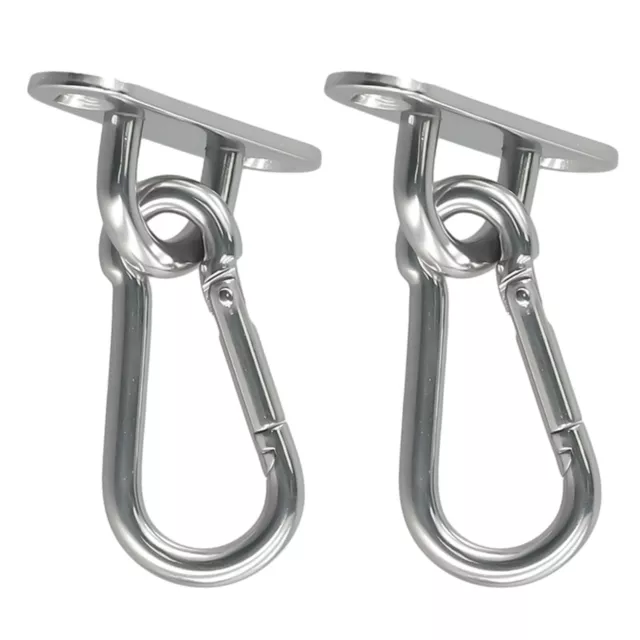2 Set Brackets Metal Hook 5*50mm Silver Color Stainless Steel Brand New