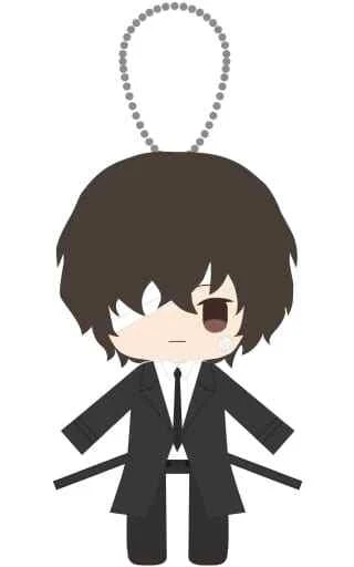 Peluche Porte-Clés Bungo Stray Dogs - Personnage Dazai - 4 Pouces - Poupée à Suspendre - Neuf