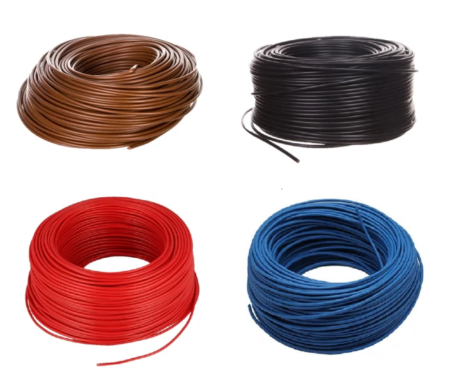 Montagedraad H07V-K 1.5mm² donker blauw 70°C Eca - 100 meter