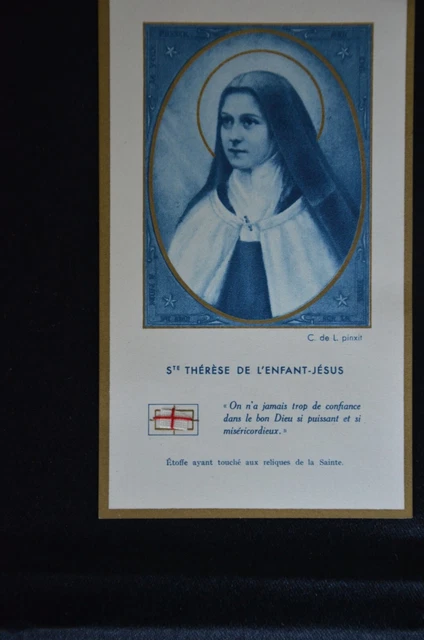 Scapulaire-Reliquaire Ayant Touché à Sainte Thérèse De L'Enfant Jésus - Objet De Dévotion Occasion