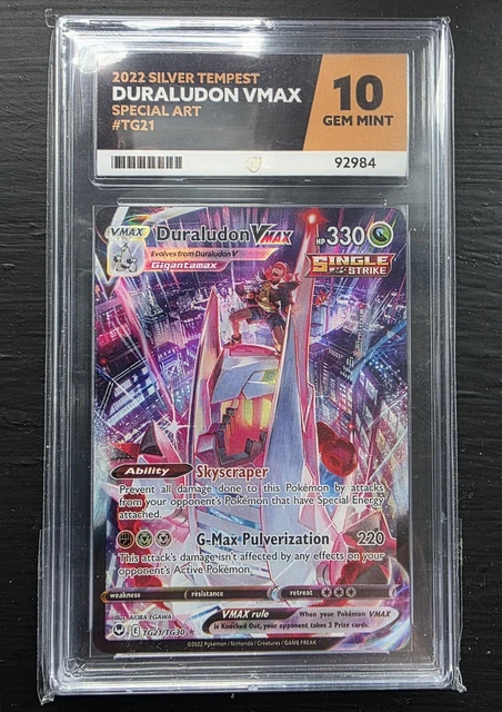 pokemon tcg silver tempest tg30 tg30 duraludon vmax card Pokemon Card Silver Tempest Trainer Gallery TG21/TG30 Duraludon VMAX U –  Brokenvase Games main image 0