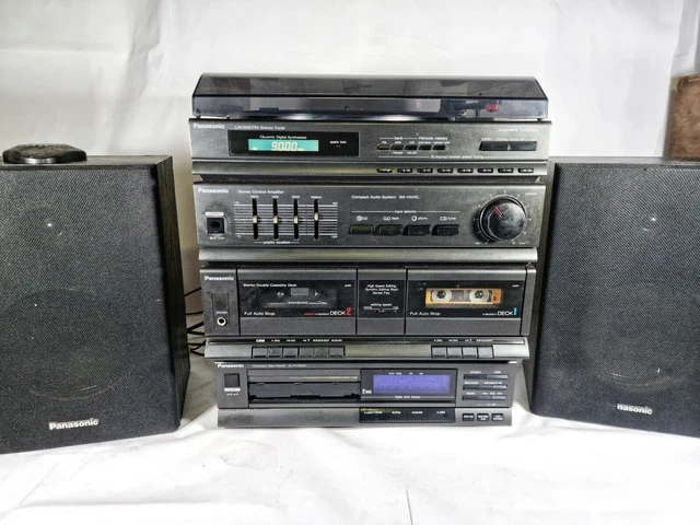 PANASONIC COMPACT HI Fi System SG-HM 10L Phono, Cassette, Radio & CD ...