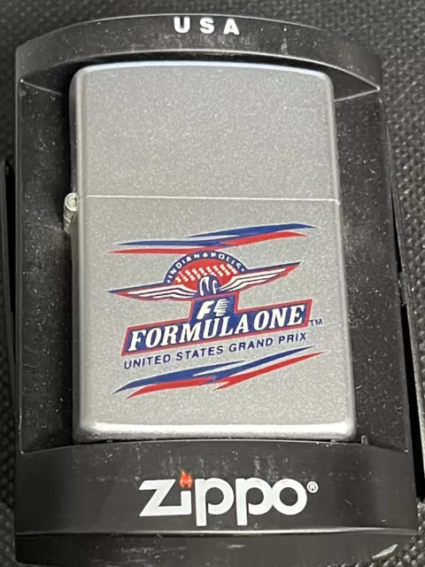 ZIPPO 2000 FORMULA ONE UNITED STATES GRAND PRIX LIGHTER SEALED IN BOX c352