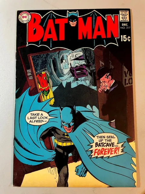 Batman #217 / Vf Or Better / Nice Pages / 1969 /  Neal Adams Cover / Comic Book