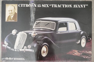 Magnifique maquette Heller au 1/8 de la Citroën 15-SIX, complète