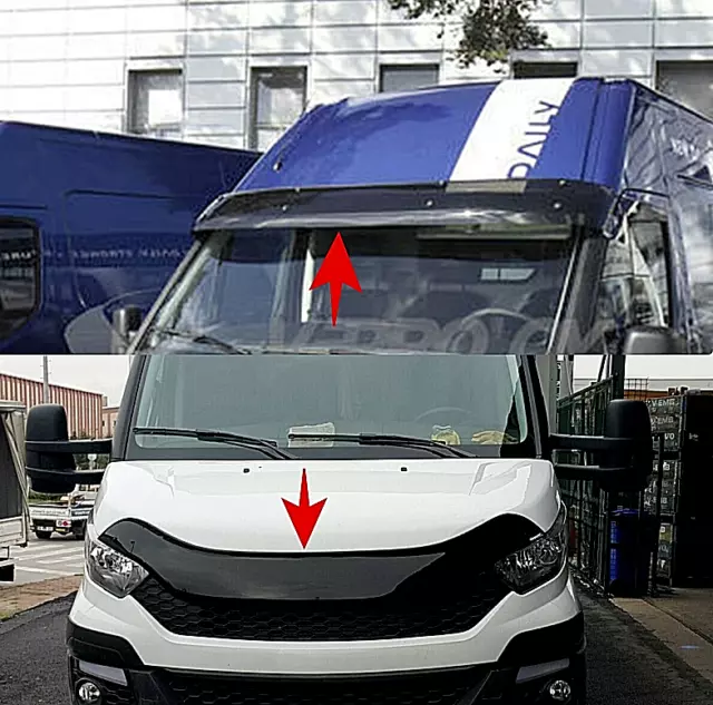 Sun Visor and Bonnet Protector Stone Deflector FITS Iveco Daily 2014-2018