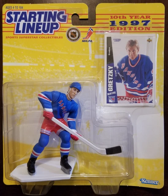 STARTING LINEUP 1997 Wayne Gretzky NHL New York Rangers (rookie piece