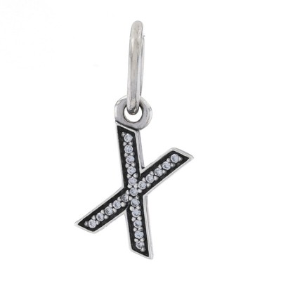 PANDORA Neuf Authentique PANDORA Lettre G Breloque 797457 Argent Sterling Pierre " " 