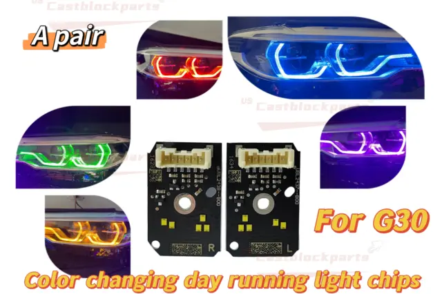 FOR BMW 5 Series 530i 540i G30 F90 M5 Angel Eyes LED Boards chips 1 Pair  $74.38 - PicClick