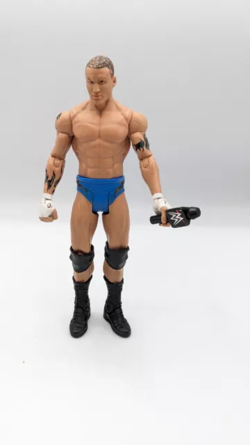 2010 Randy Orton Wrestlemania Heritage Serie blaue Actionfigur WWE WWF Mattel