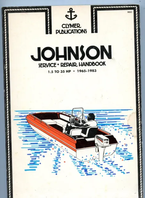 Johnson Service Repair Handbook 1.5 to 35 HP, 1965-1983 , SC Book