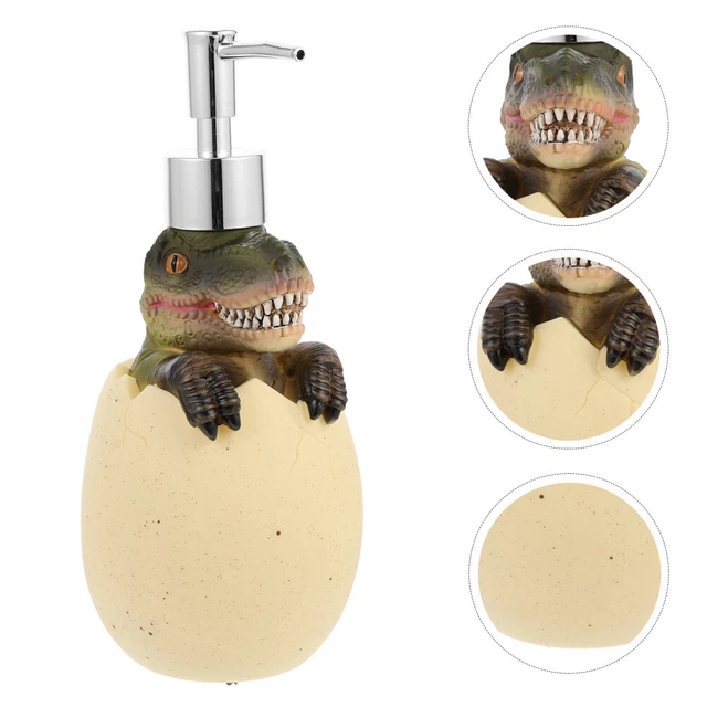 Distributeur De Savon Dinosaure Mignon 560ml - Jaune Clair, Matière Vinyle ABS - Neuf
