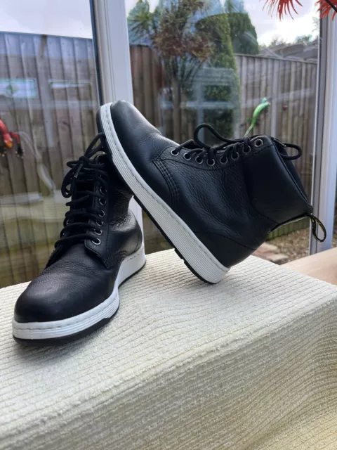 DR MARTENS BLACK Rigal Leather Boots 4uk Softwair Docs DMs Winter Snow Bargain 29.99 PicClick UK
