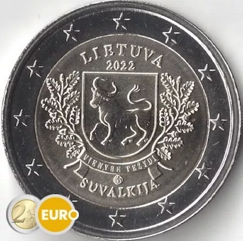 2 euros commémorative Lituanie 2022 Région de Suvalkija UNC