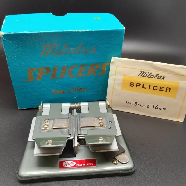 Vintage Arrow Film Splicer 8mm & 16mm Boxed Made in Japan With Instructions Film