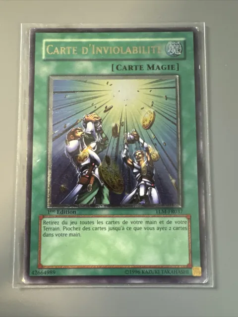 Yu Gi Oh - Carte D’inviolabilité - Tlm Fr037 - 1 Éd - Tlm Fr037-ULTR - Ex État