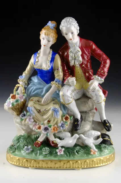 Young couple. Porcelain. After models from Manufacture Nationale de Sèvres.