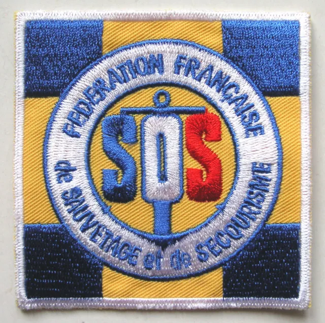 Insigne Tissu Patch Ecusson Federation Francaise De Sauvetage Et De Secourisme