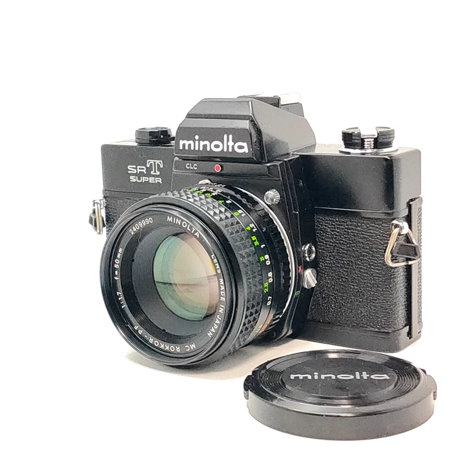 APPAREIL PHOTO ARGENTIQUE Minolta SRT 101 avec son objectif Rokkor PF