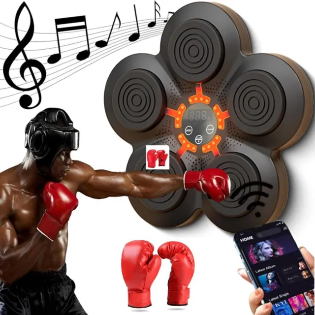 Smart Music Boxing Machine Wall Target LED Lighted Sandbag