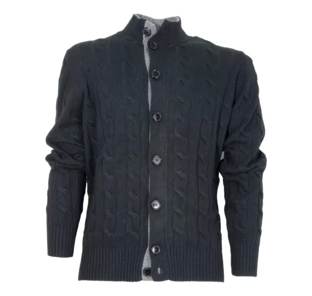 Cashmere Company Cardigan Tresses En Cachemire Et Laine Couleur 99 Noir