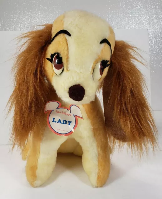 Vintage Disney LADY & the Tramp Plush LADY California Stuffed Toys with tag