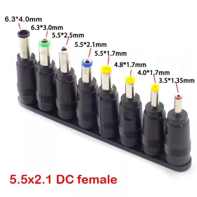 DC Power Supply Battery Charger or Laptop Universal connector Adapter UK Stock 2