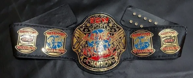 HARDCORE World Heavyweight Wrestling Championship Title Belt Adult 2mm Brass