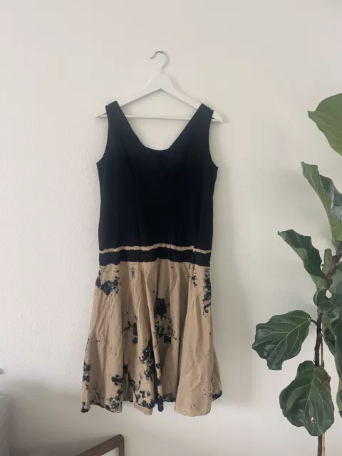 Luna Luz Women Black TIE Dye Casual Dress XL