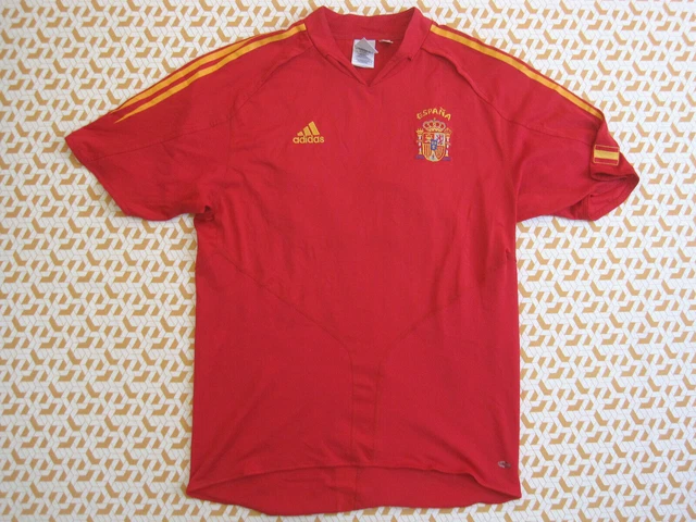 Maillot Vintage Espagne Domicile 2003-2005 – Adidas Taille S – Rouge – Occasion