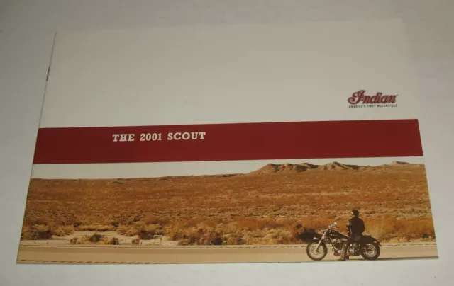 Indian 2001 Scout Sales Brochure New Old Dealer Stock NOS