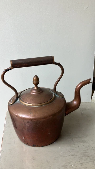vintage brass and copper Kettle