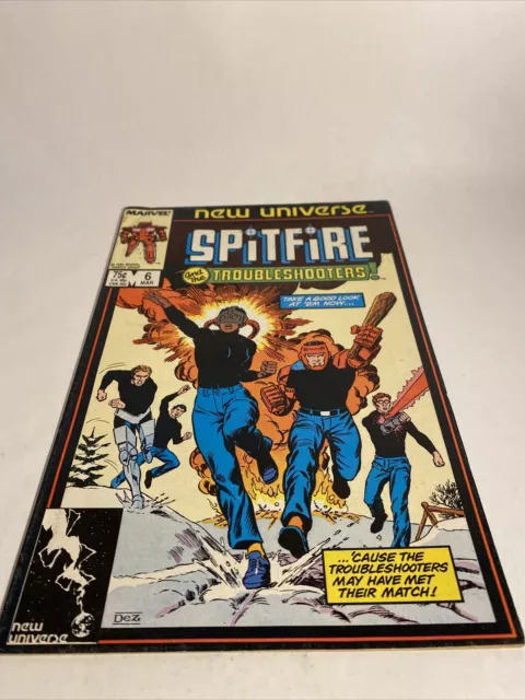 1987 Spitfire and the Troubleshooters #6 (Newsstand) FN; Marvel | New Universe