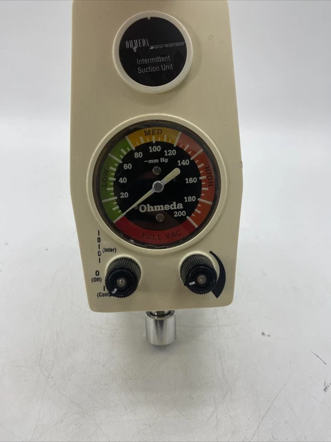 Ohmeda Intermittent ISU Suction Vacuum Regulator Unit Wall Mount 0-200mmHg