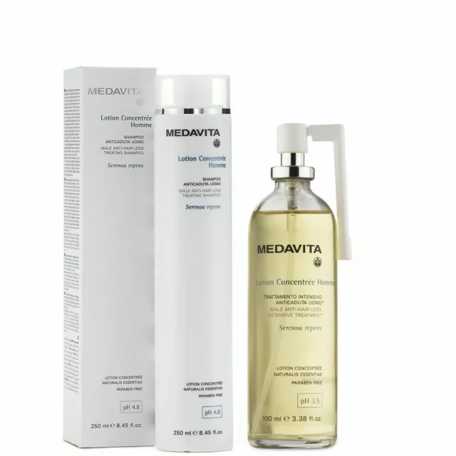 Medavita Lotion Concentree Homme Shampoo + Trattamento Anticaduta 250+100ml