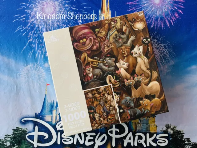 2021 Disney Parks Darren Wilson Cats & Dogs Reversible Two Sided 1000 Puzzle New