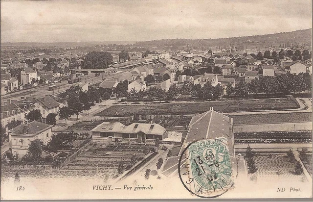 CPA 03 VICHY..   VUE GENERALE....ECRITE.EN 1907 TBE (ref 45)